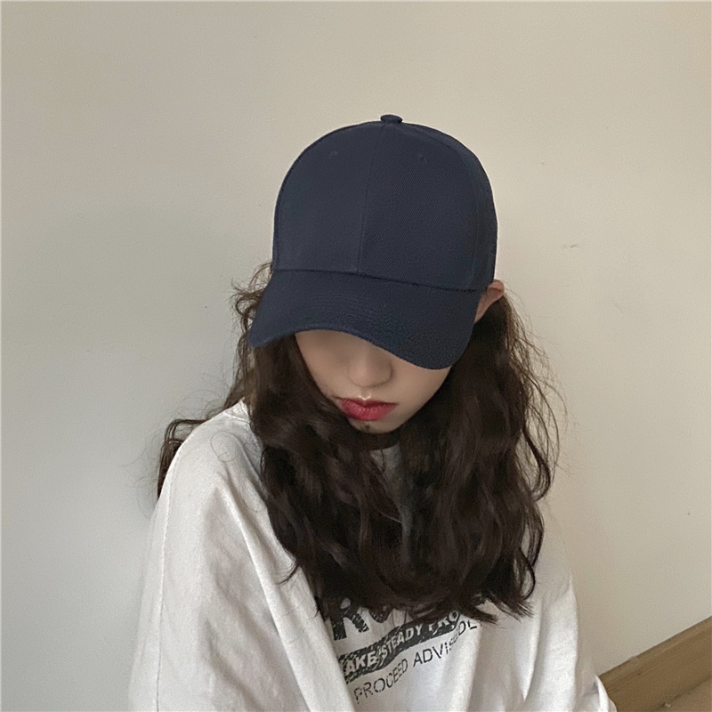 Korean style solid color colorful baseball cap/peaked cap