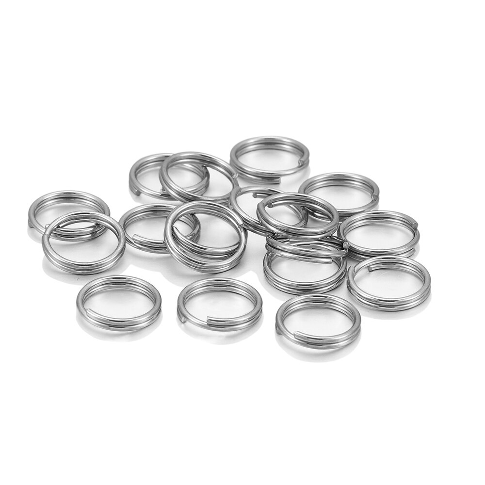 50-200pcs/lot 4-20mm Open Jump Rings Double Loops Split Rings