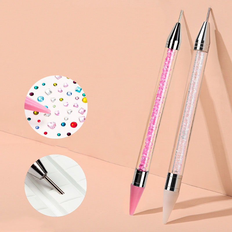 Bút chấm đá cán đá nail MIAN