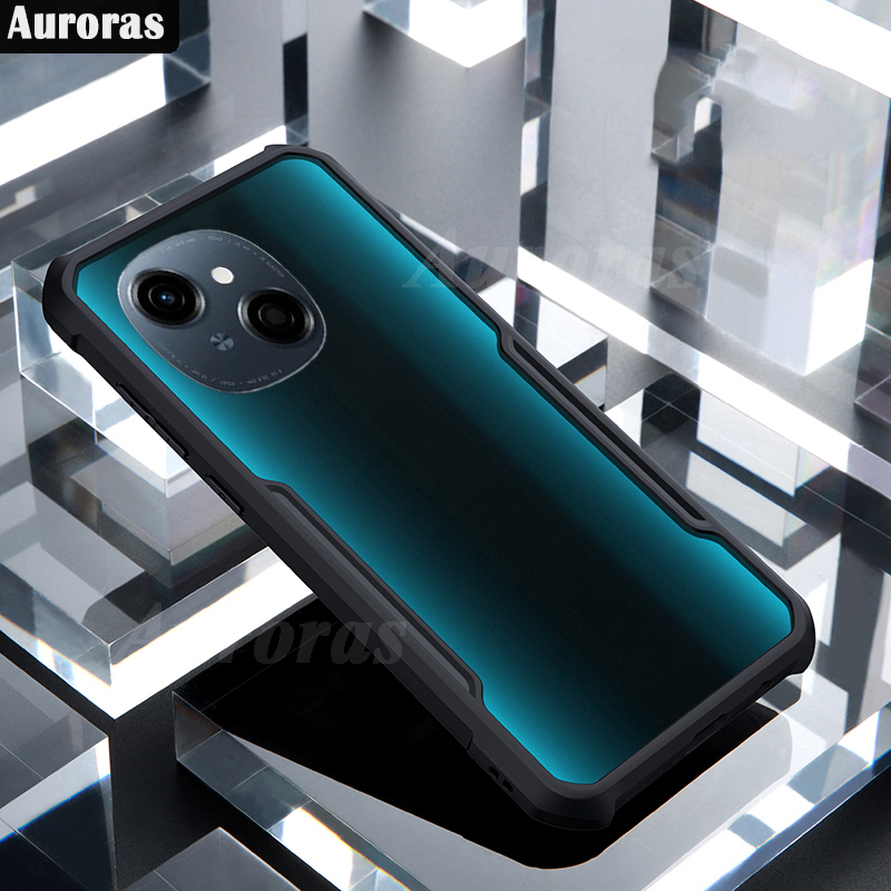 For ( Tecno Spark Go 1 ) Phone Case Air Cushion Soft Silicone Clear Transparent Shockproof Armor Cover for ( Tecno Spark Go 1 ) Cover Casing HP.