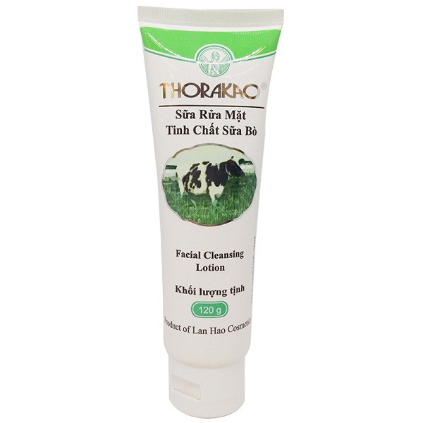 Sữa Rửa Mặt Thorakao Trắng Da Tinh Chất Sữa Bò 120g (CÓ HẠT)