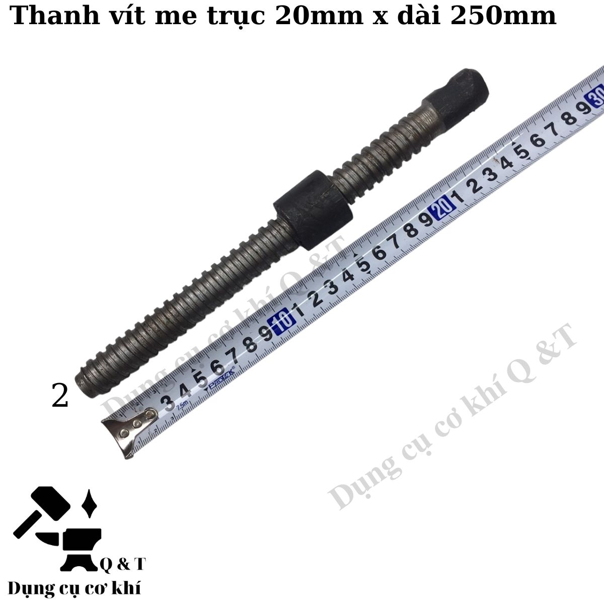 Vít me trục 19-21mm dài 200mm và 250mm ( có 1 đai ốc đi kèm )