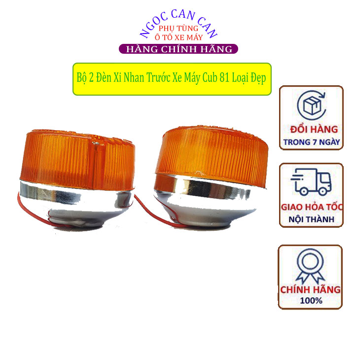Bộ 2 Đèn Xi Nhan Trước Xe Máy Cub 81 Loại Đẹp