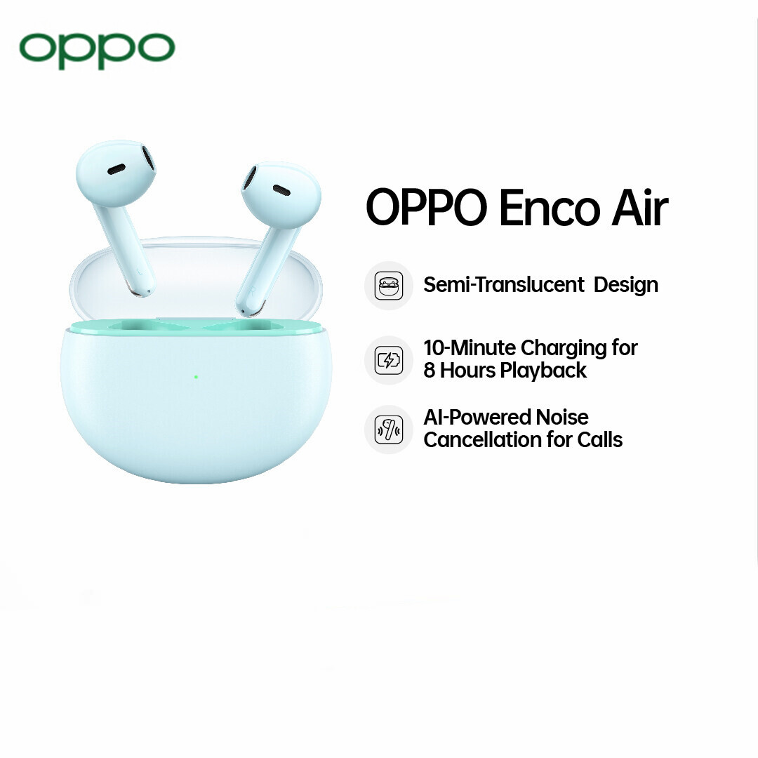 OPPO Enco Air True Wireless Earbuds | 24 Hours Total Battery Life | 10 ...