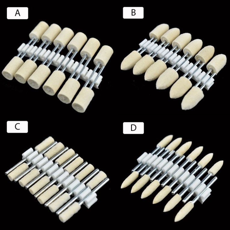 Set 12 Đầu Len Đánh Bóng 2.35mm