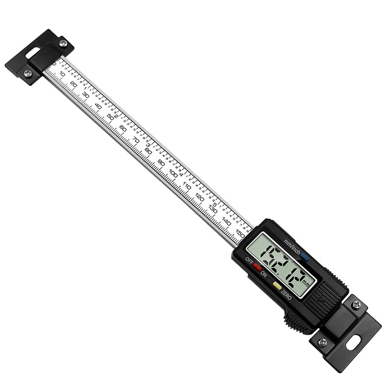 Stainless Steel Horizontal Vertical Digital Display Ruler LCD Display Level Caliper 0-15CM