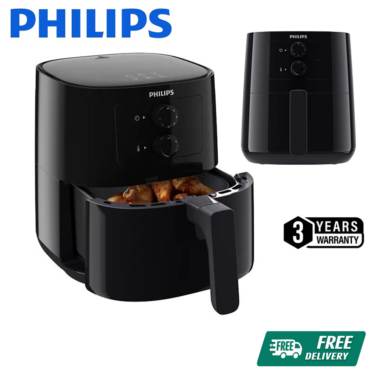 High-Performance - Philips HD9200/91 with rapid air technology required Airfryr (4.1 liter) - Sleek Usage