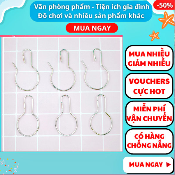 Combo 100 móc treo hàng hóa kim loại tiện dụng giá rẻ ✓ Nguyễn Thùy Store