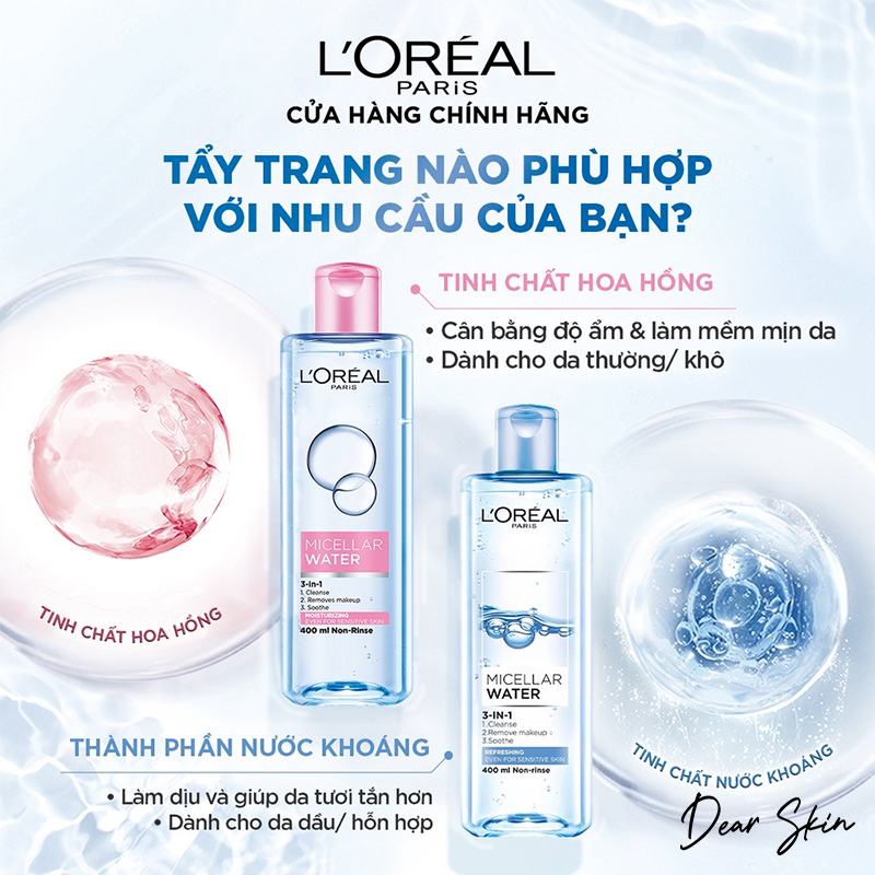 Nước Tẩy Trang Loreal 400ml