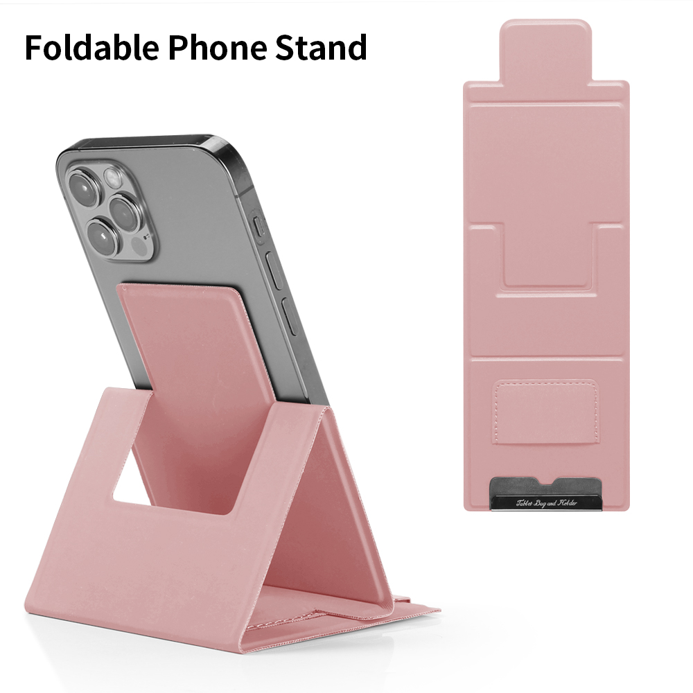Electroplated Mobile Phone Bracket Universal Back-mounted Magnetic Folding Multi-functional Telescopic Folding Desktop Bracket