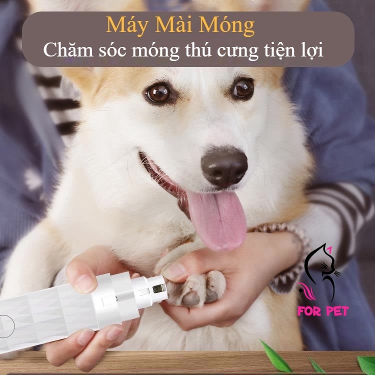 🌟 Máy Mài Móng Tự Động Cho Chó Mèo Có Đèn Led