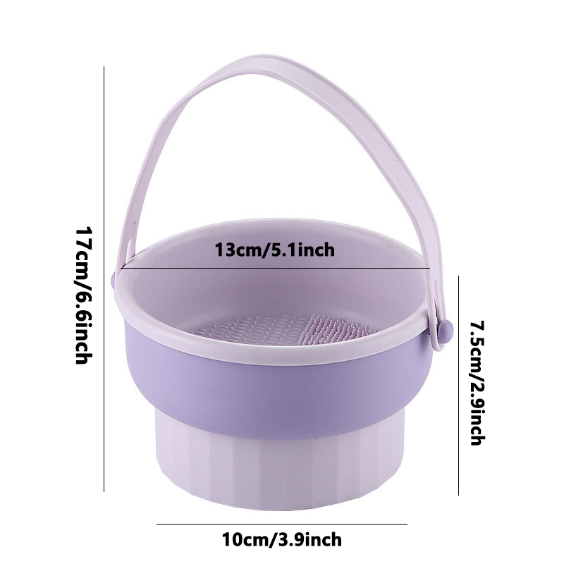 Multifunctional Silicone Makeup Brush Cleaner Makeup Egg Cleaner Powder Puff Drying Holder