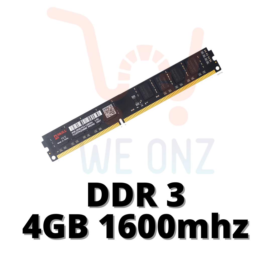 PUSKILL [4GB/8GB] DDR3 - 1333mhz/1600mhz | DDR4 - 2133/2400/2666/3200 U ...