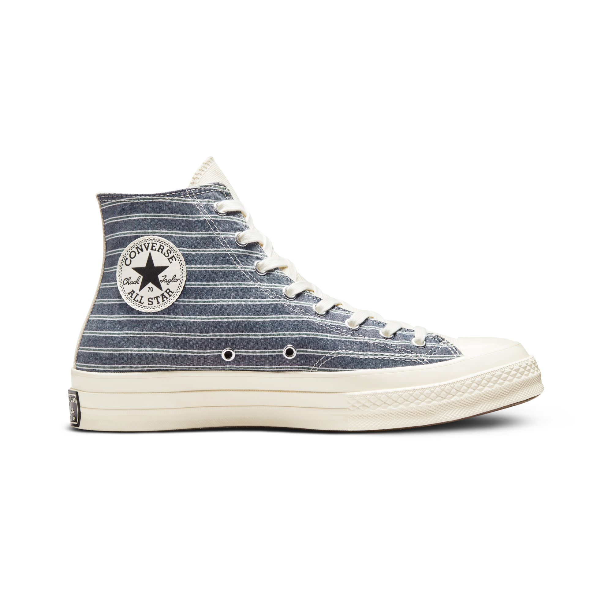 striped high top converse