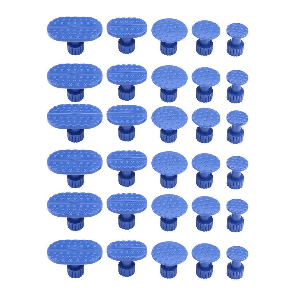 Pulling Tabs Kit 30pcs Nylon Car Body Dent Removal Pulling Tabs Paintless Dent Repair Tools Glue Puller Tabs for Automobile Refrigerator Motorcycle Body Washing Machine