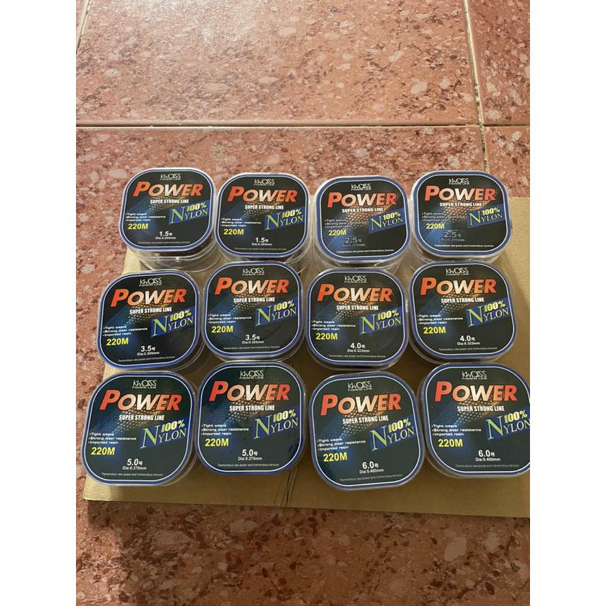 Cước câu cá 3D Եàng hình 220m 3D dây câu cá Nylon Super power
