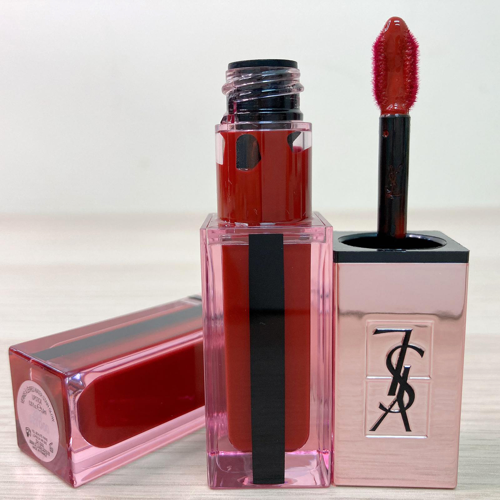 ysl vernis à lèvres water glow 204 private carmine