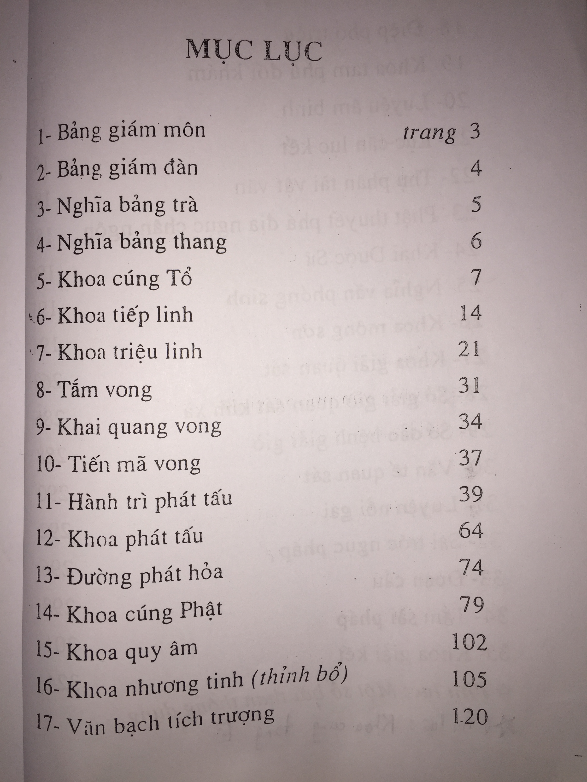 Khai Cúng Tổng Khoa (Chữ Quốc Ngữ)