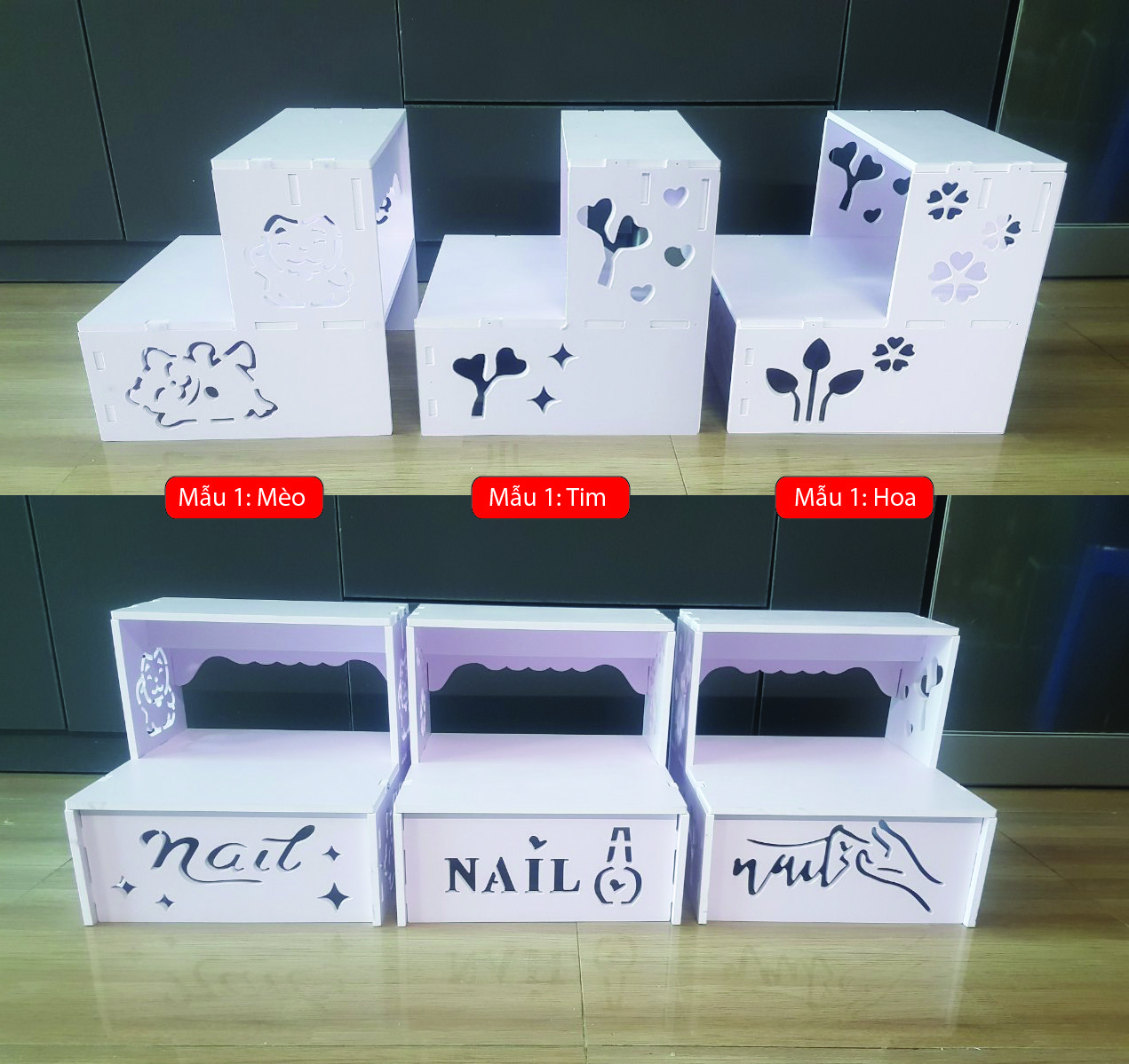 Kệ để chân làm nail bằng Nhựa