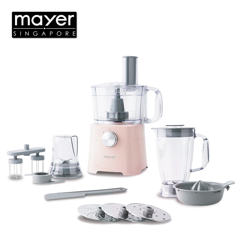 Mayer MultiFunctional Food Processor MMFP402 Pink/ White/ Food