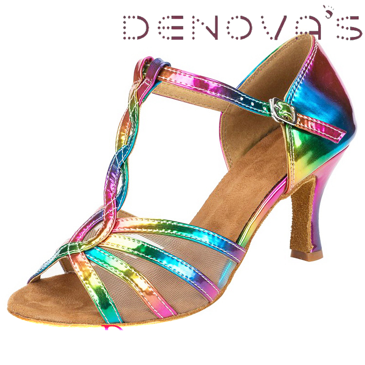 Denova s Women s Shinning High Heel Comfort Sandal Dancing Shoe thumbnail