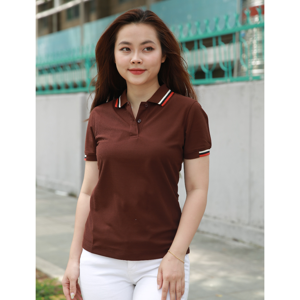 Áo Polo Nữ Poligan Nhập Khẩu thá¡ Lan (BROWN)