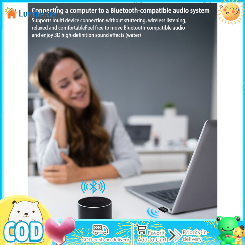 Bluetooth-compatible 5.3 Adapter Usb Wireless Audio Receiver Transmitter Dongle For Desktop Computer Laptop