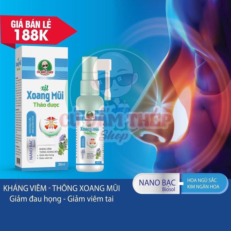 Xịt Xoang Mũi Thảo Dược Cú Đấm Thép 25ML