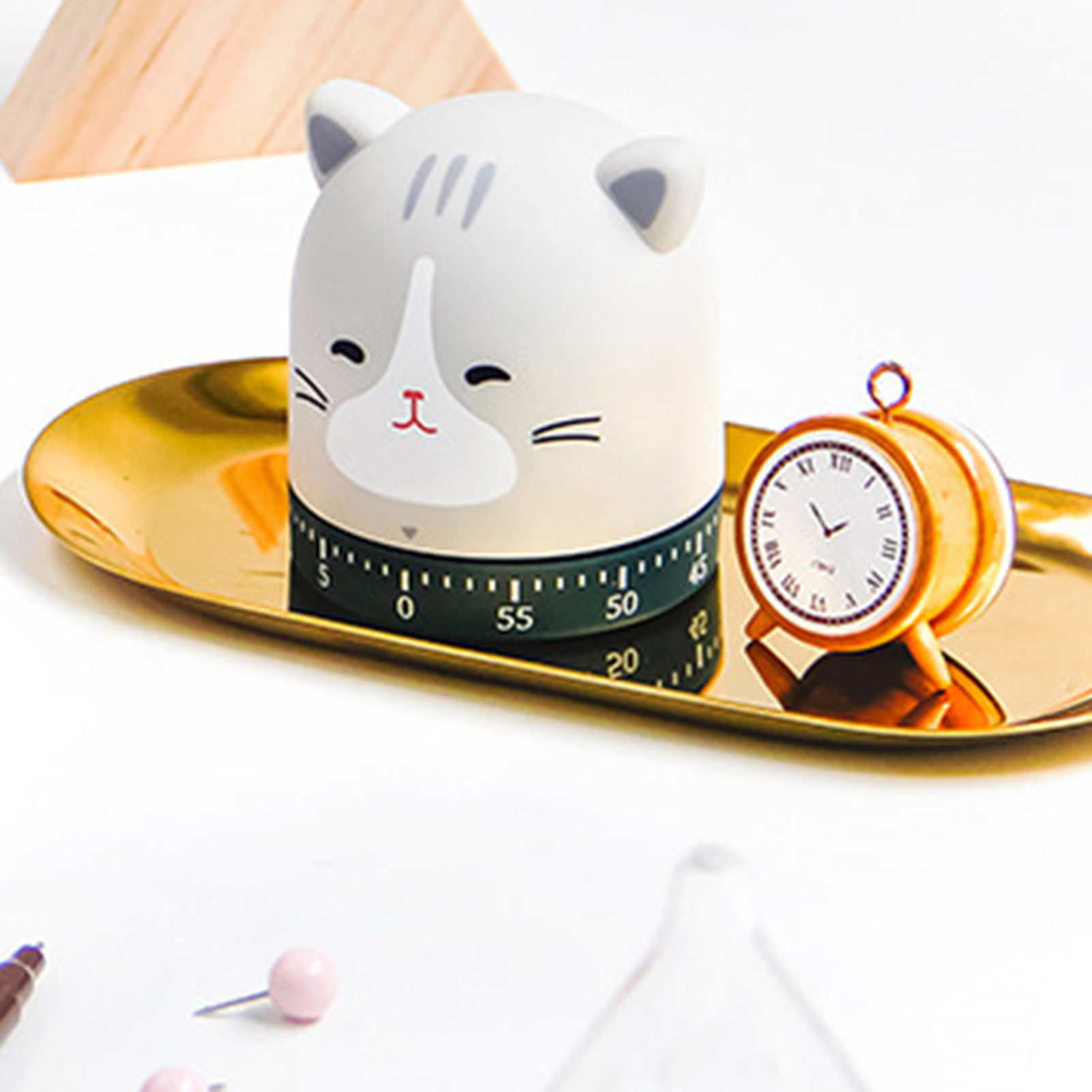 Manual Countdown Timer Mechanical Kitchen Timer Cartoon Mechanical Timer Cute Design Compact Size No Battery Needed Easy Manual Operation Ideal Countdown Timer