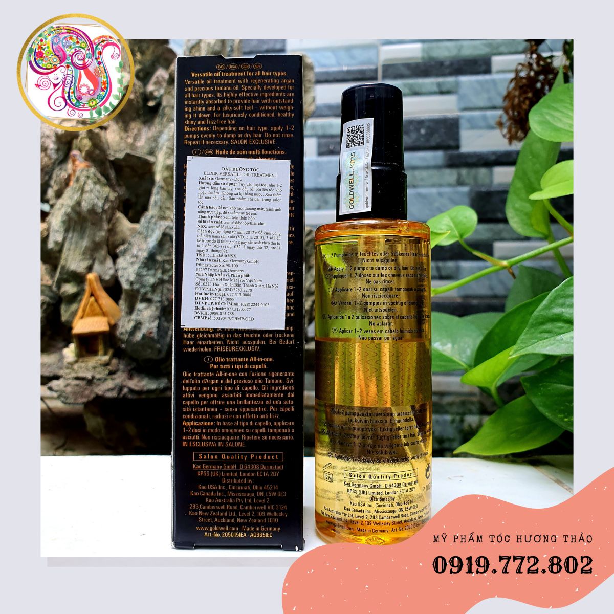 TINH DẦU DƯỠNG TÓC GOLDWELL ELIXIR 100ML