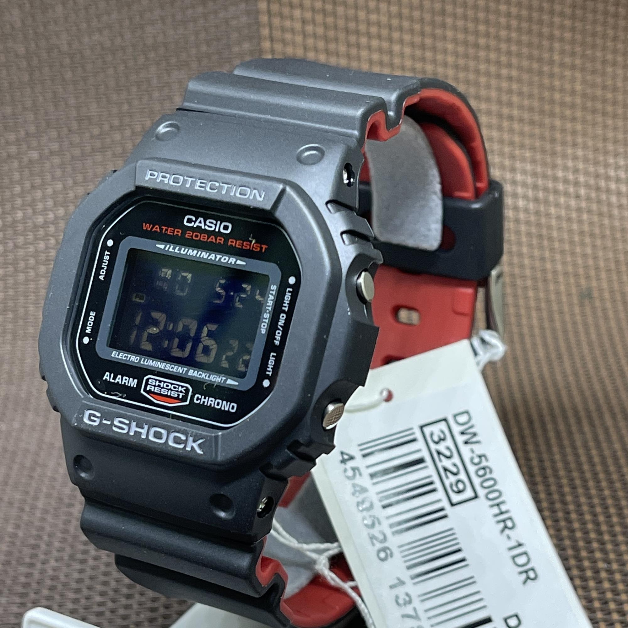 Original Casio G Shock Dw 5600hr 1d Black X Red Heritage Color Series Digital Men S Watch Lazada Singapore