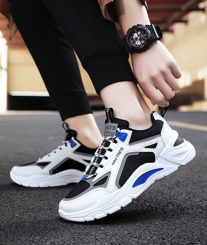 Giày Thể Thao Nam Sneaker Tăng 5Cm Chiều Cao, Đế Tổng Hợp Độ Bền Cao, Kiểu Dáng Cá Tính Cực Ngầu, Xu Hướng 2020 AVISHOP- 344