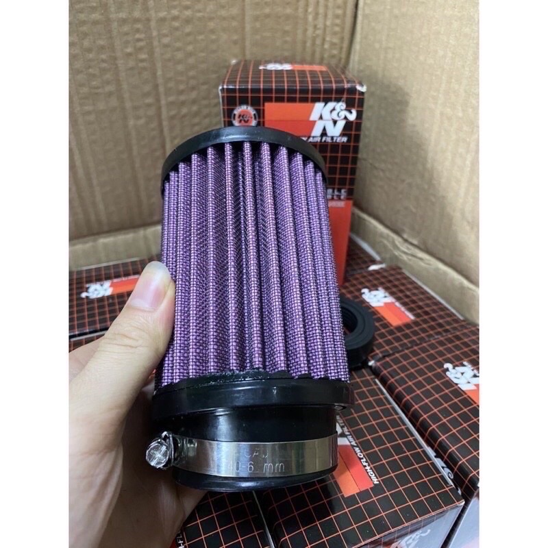 Pô e tăng tốc lọc gió trụ k&n to và nhỏ