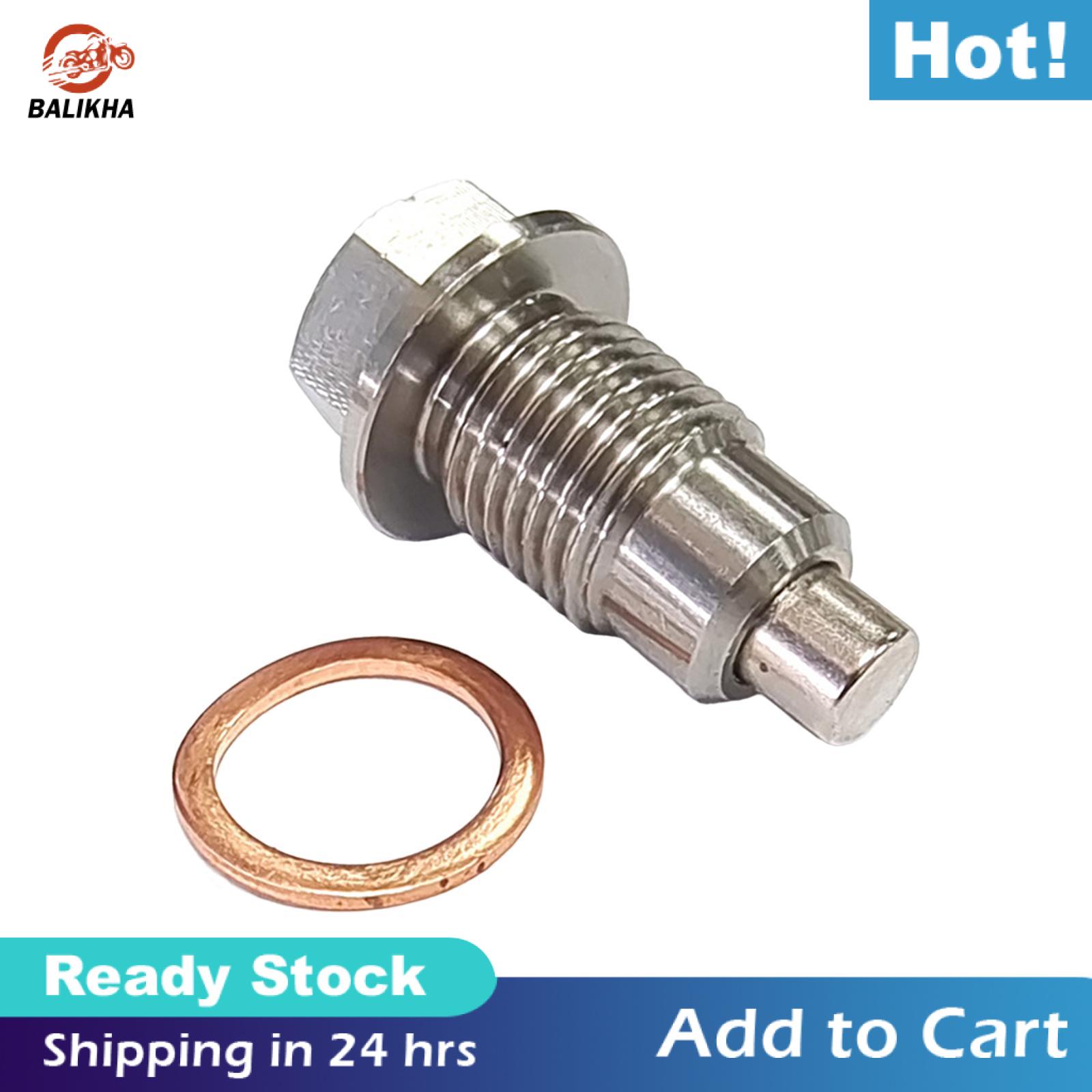 balikha Oil Drain Plug Screw M12x1.25 Stainless Steel Engine Oil Pan
