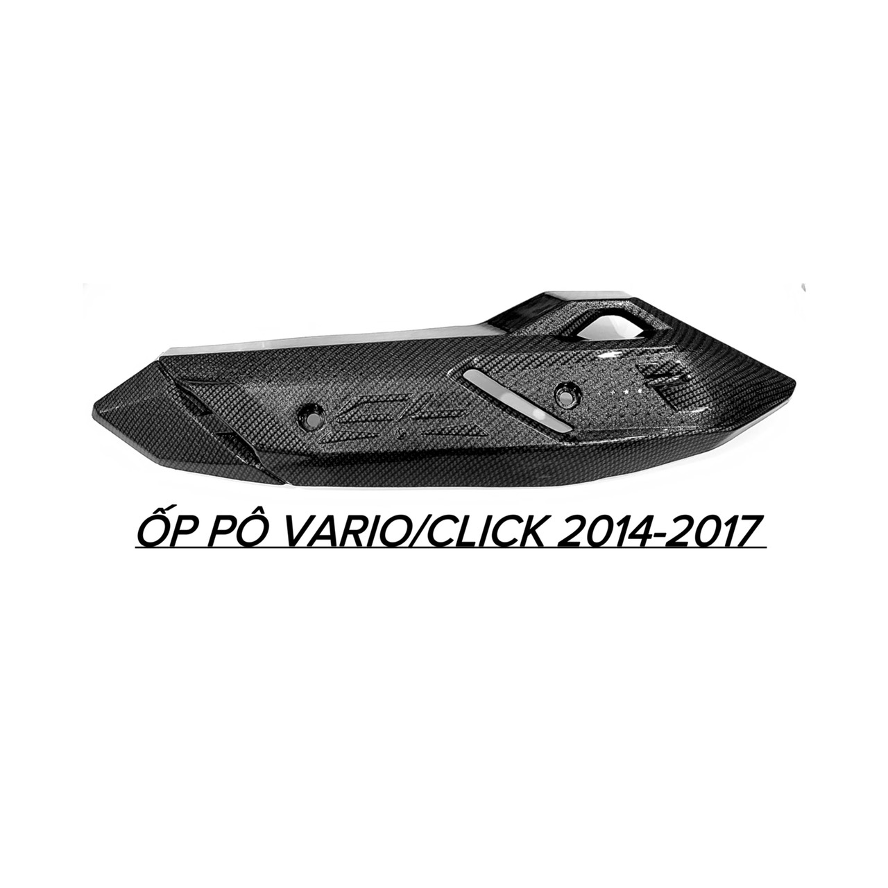 Ốp Pô Sơn Nhúng Cacbon Cho Xe VARIO/CLICK 2014 - 2017