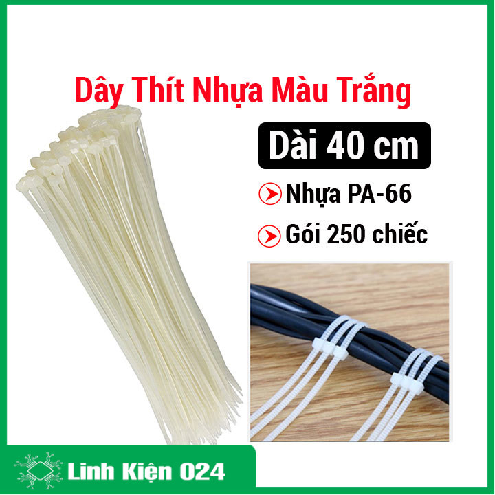 Dây thít, dây buộc bằng nhựa, dây lạt nhựa đủ kích thước