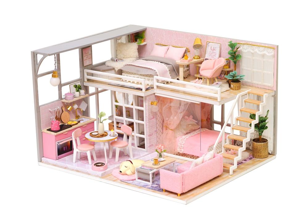 Bộ mô hình lắp ghép DIY- Căn phòng búp bê H-016