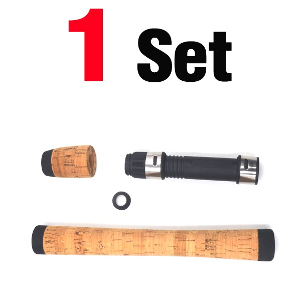 MNFT 1Set Fishing Rod Kit DIY Custom Replacement Rod Builder Reel Seat & Cork  Handle Grip aopu2