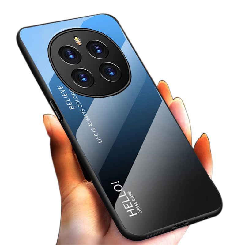 Phone case Honor Magic 7 Pro Gradient Mirror Tempered Glass Protector Hard Back Cover Honor Magic 7Pro Case. 