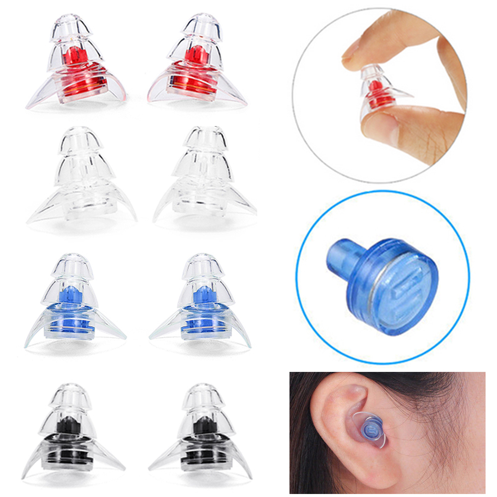 Calistouk 1 Cặp Nút Tai Khử Tiếng Ồn Khi Ngủ Nút Tai Silicon Với Hộp Lưu Trữ