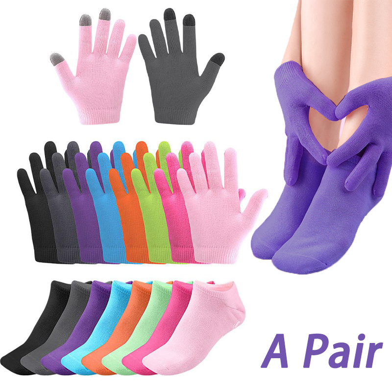 Wenefang%20Fashion%202Pcs/Pair%20Reusable%20SPA%20Gel%20Socks%20Gloves%20Touch%20Screen%20Gloves%20Moisturizing%20Whitening%20Exfoliating%20Hand%20And%20Foot%20Care%20Gel%20Lining%20-%20Image%202