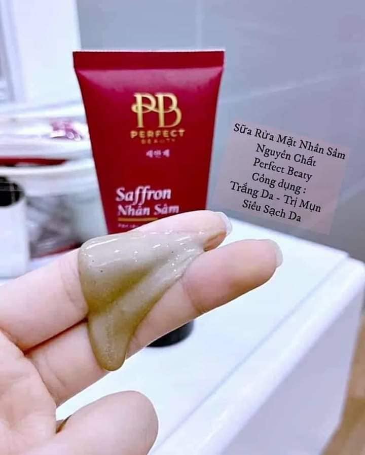 Sữa rửa mặt nhân sâm saffron PB