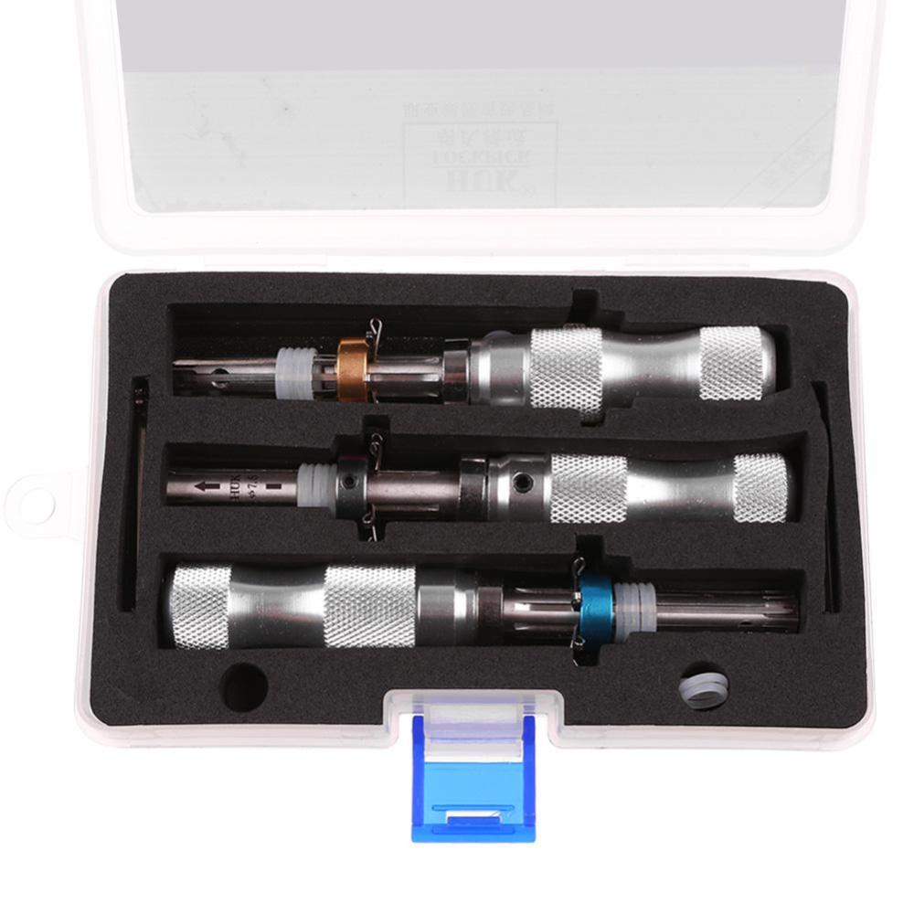 3 cái Ống 7 pins chọn khóa công cụ công cụ thợ khóa Bộ nậy khóa