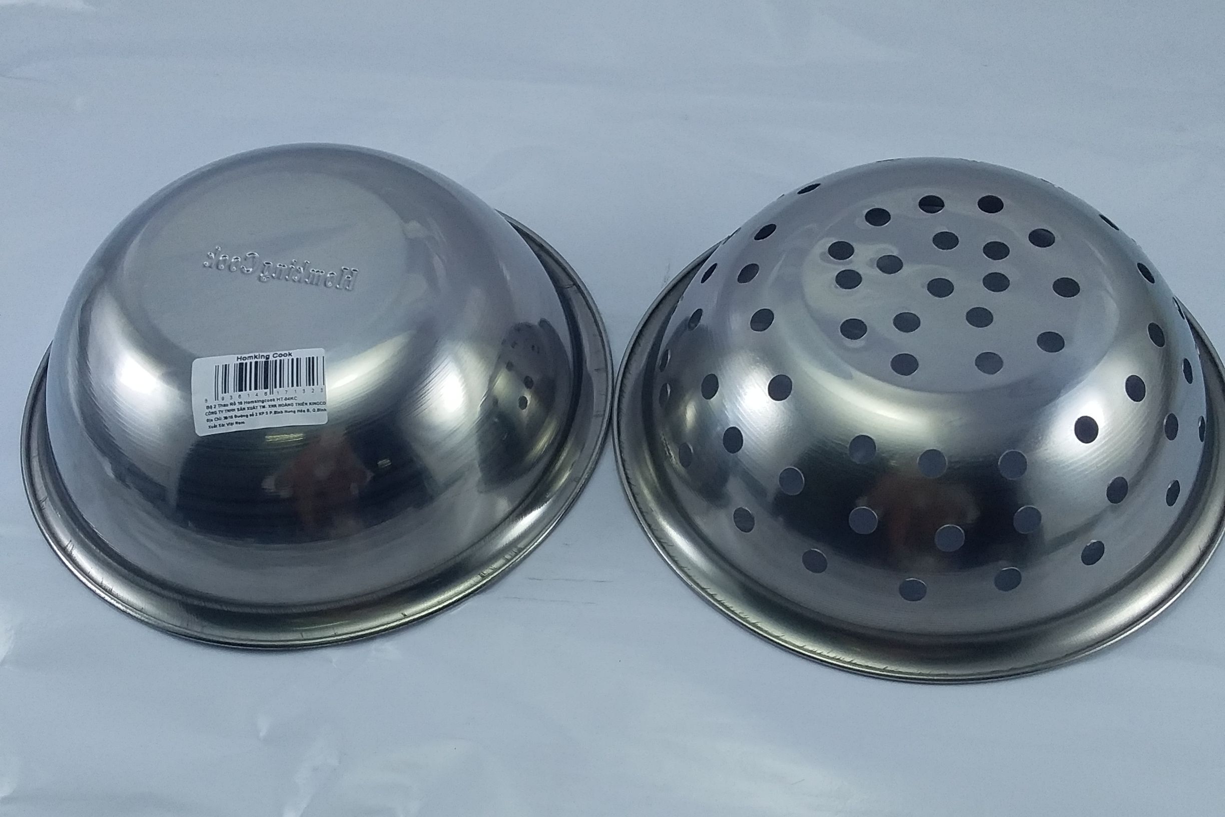 [HCM]BỘ 2 THAU RỔ INOX 18 RAINY