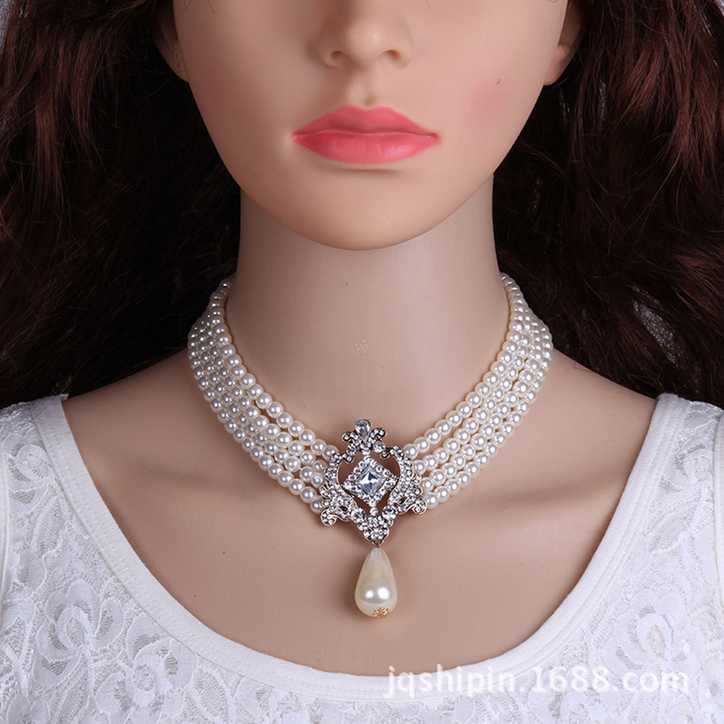 Fenteer Bridal Wedding Jewelry Crystal Necklace Earrings Set Butterfly Long Pendant