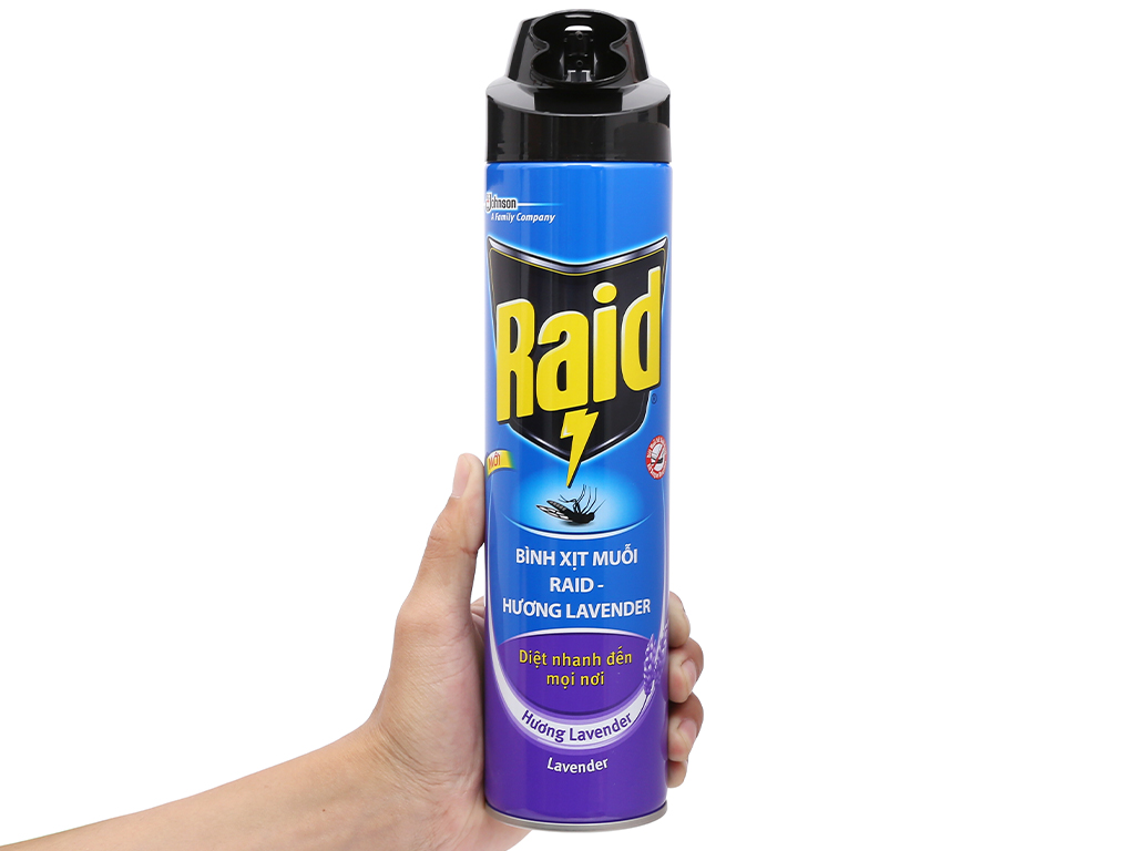 Bình xịt muỗi Raid hương cam chanh 600ml