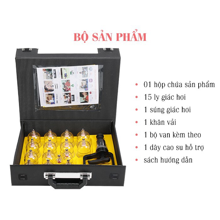 Bộ Giác Hơi Không Dùng Lửa Vali Duy Thành