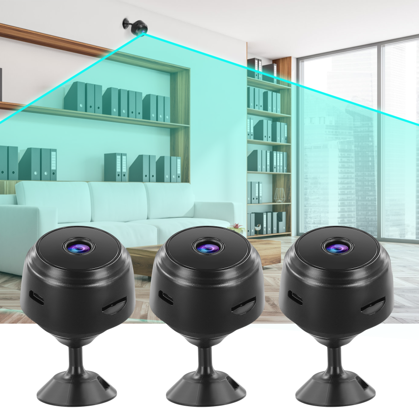 3PCS Camtrix Mini 1080p HD Wireless Security Camera, Mini Security Camera Outdoor,Camtrix Mini Security Camera,Wi-Fi Security Camera,Cameras For Home Security