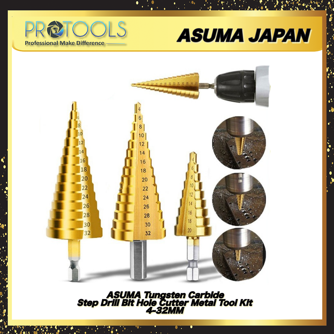 【4mm 32mm】(420MM)(412MM)ASUMA Tungsten Carbide Step Drill Bit Hole