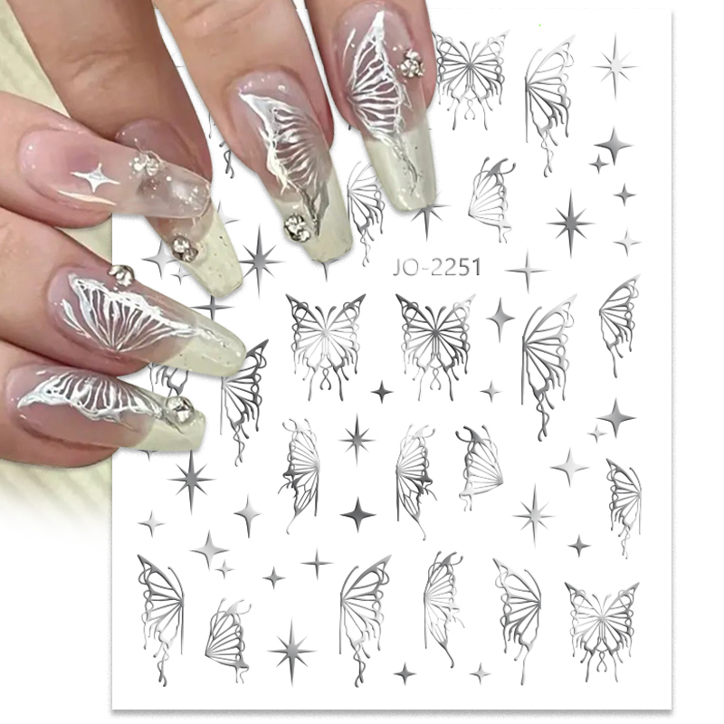 TAHANgTA%20Hot%20Selling%20%20Silver%20Metal%20Butterfly%203D%20Nail%20Sticker%20Black%20White%20Butterflies%20Star%20Adhesive%20Slider%20Wraps%20Manicure%20Gel%20Polish%20Decals%20-%20Image%209